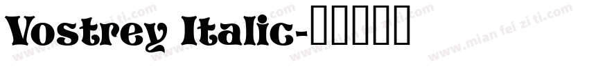 Vostrey Italic字体转换